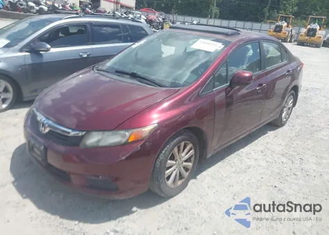 2012 Honda Civic Ex z USA, uszkodzony, nr VIN 2HGFB2F83CH572405